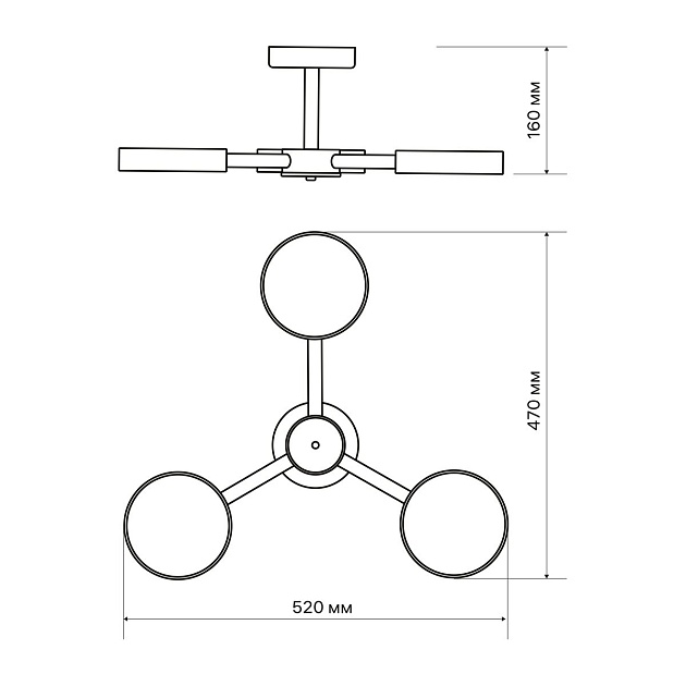 Потолочная светодиодная люстра Ritter Scandia 51589 4 Фото № 2