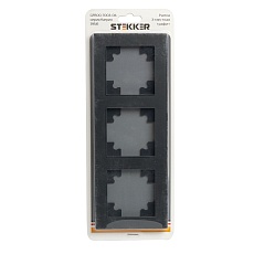 Рамка 3-постовая Stekker Катрин графит GFR00-7003-06 39541 1