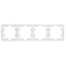 MAKEL Mimoza бел. рамка 4-х постовая 22039