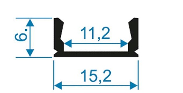 Профиль накладной серебро 1м. Apeyron 08-05-01 Фото № 2