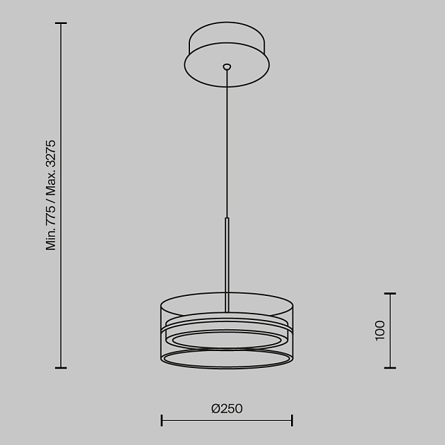 Подвесной светодиодный светильник Maytoni Dress code MOD348PL-L18BBS3K изображение 8 Подвесной светодиодный светильник Maytoni Dress code MOD348PL-L18BBS3K Фото № 8