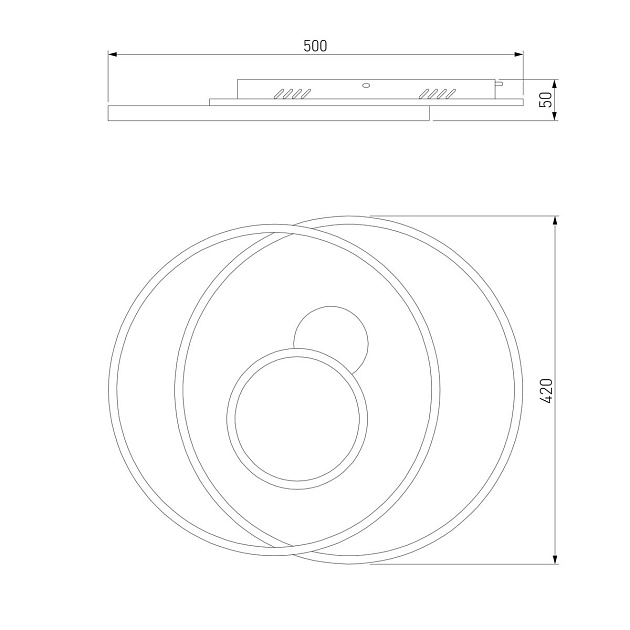 Потолочный светодиодный светильник Eurosvet Caroline 90256/1 изображение 3 Потолочный светодиодный светильник Eurosvet Caroline 90256/1 Фото № 3