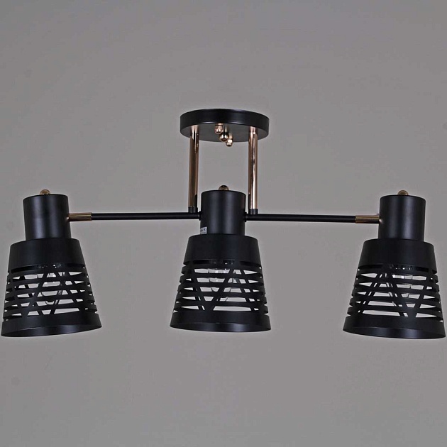 Люстра Reluce 06074-3.3-03 BK+FG Фото № 2