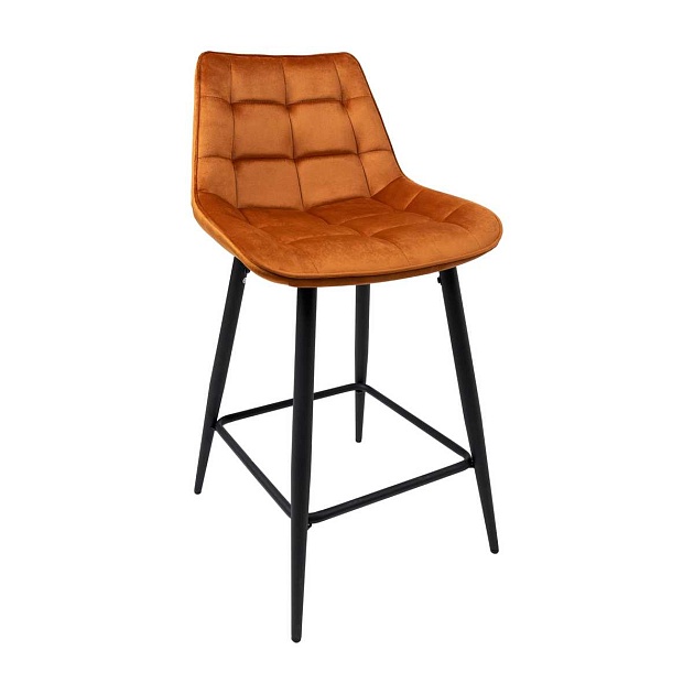 Полубарный стул AksHome Linx кирпичный, велюр 86210 Фото № 1