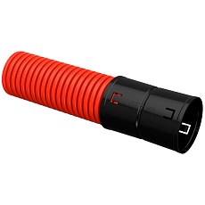 Труба гофрированная двустенная ПНД d=90мм красная (100м) IEK CTG12-090-K04-100-R