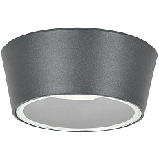 LIGHTING Светильник уличный 5104 потолочный под лампу GX53 IP65 серый IEK LT-UPU0-5104-GX53-1-K03