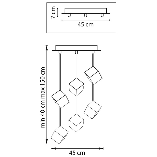 Подвесная люстра Lightstar Qubica 805569 Фото № 7