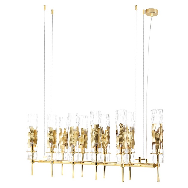 Подвесная люстра Crystal Lux Primavera SP10 Gold изображение 3 Подвесная люстра Crystal Lux Primavera SP10 Gold Фото № 3