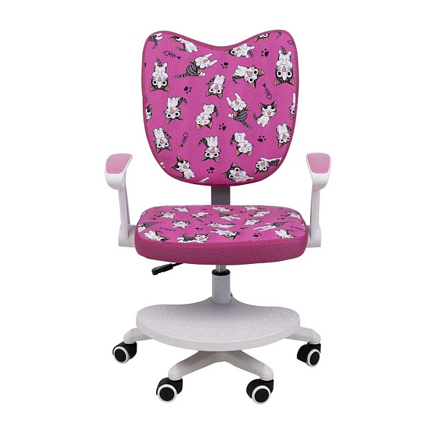 Детское кресло AksHome Catty фуксия с котятами, ткань 84764 изображение 13 Детское кресло AksHome Catty фуксия с котятами, ткань 84764 Фото № 13