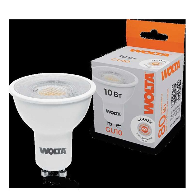 Светодиодная лампа WOLTA WSTD-PAR16-220V10W4KGU10-L Фото № 1