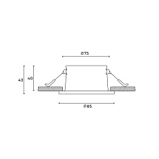 Встраиваемый светильник Hesby Lighting Nova IP44, 35Вт, GU10, белый HSBL_0135 4