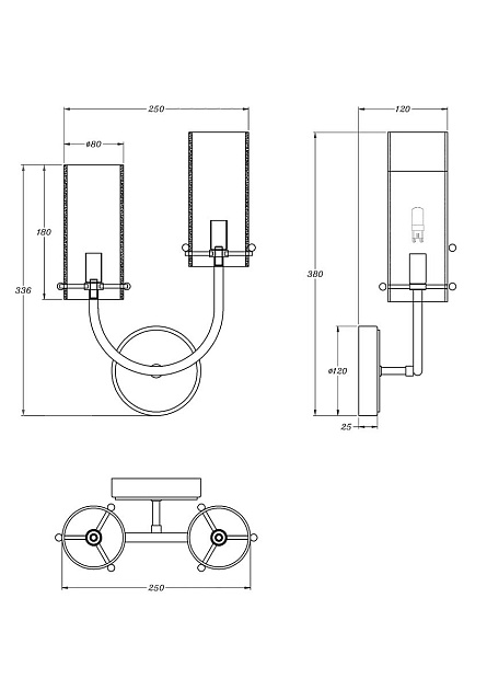 Бра Maytoni Arco MOD223WL-02BS1 Фото № 9