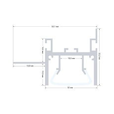 Профиль для натяжного потолка Apeyron 08-55 3