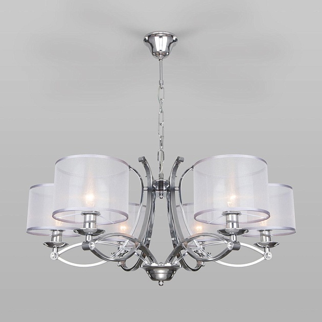 Подвесная люстра Eurosvet Fabiola 60124/6 хром Smart Фото № 6