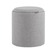 Пуф с ящиком Stool Group Хюгге S рогожка серая 19B260LS Y13-8