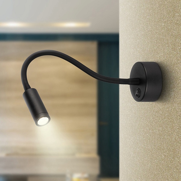 Настенный светодиодный светильник ЭРА WL 33 BK Б0056391 Фото № 2