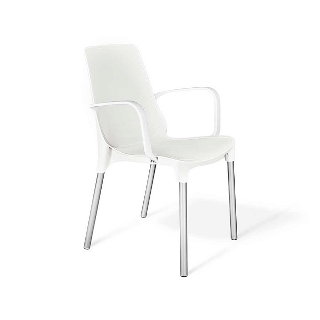 Офисный стул Sheffilton SHT-S76 белый/хром лак 3696078604 Фото № 1