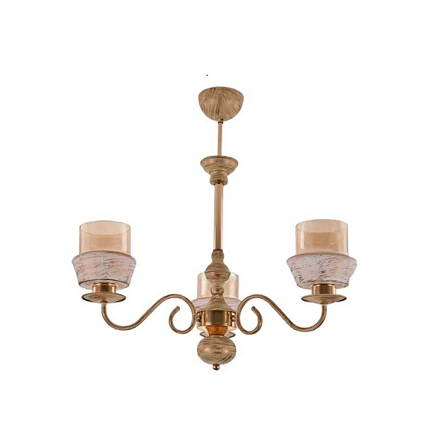 Подвесная люстра ЭкономСвет 13139/3WG+FGD BR+WG изображение 1 Подвесная люстра ЭкономСвет 13139/3WG+FGD BR+WG Фото № 1