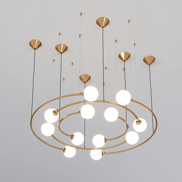 Подвесная люстра Bogates Brook 359/12 латунь Фото № 1