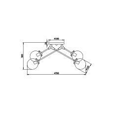 Потолочная люстра Vele Luce Galassia VL1872L08 4