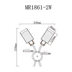 Бра MyFar Linda MR1861-2W 1