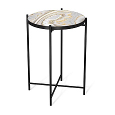 Журнальный стол Sheffilton SHT-CT8-3 золотистый пепел/черный муар 5093730103