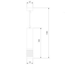 Подвесной светильник Eurosvet Tony DLN108 GU10 черный/золото 2