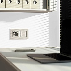 Умный сенсорный выключатель двухклавишный (дымчатый) W4523641/ a069765 4