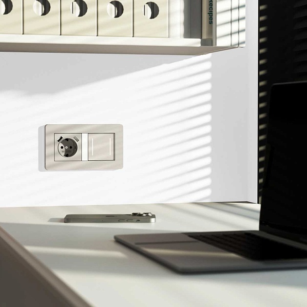 Умный сенсорный выключатель двухклавишный (дымчатый) W4523641/ a069765 Фото № 5