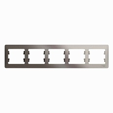 Рамка 5-постовая Systeme Electric Glossa платина GSL001205
