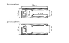 Профиль Arlight KLUS-GLASS-810-2000 ANOD 019191 4