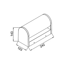 Настенный уличный светильник Mantra GANT 9155 3