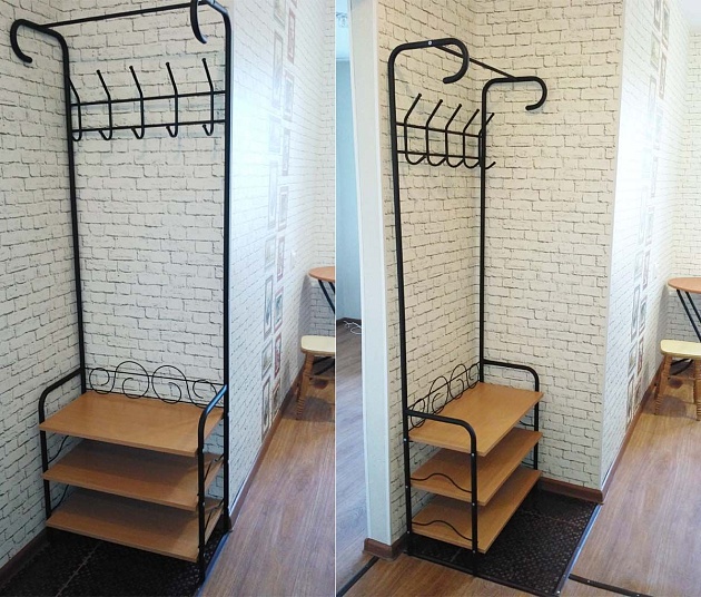 Гардеробная вешалка Sheffilton M-306 черный муар/бук 4030401901 Фото № 3