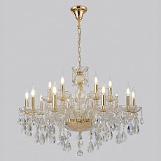 Подвесная люстра Crystal Lux MONICA SP10+5 GOLD 3
