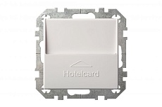 Выключатель карточный Liregus Retro с подсветкой белый 28-0111 2