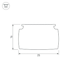 Экран Arlight SL-LINE-W20-145deg-2400 BLOCK FROST-PM 041797 1