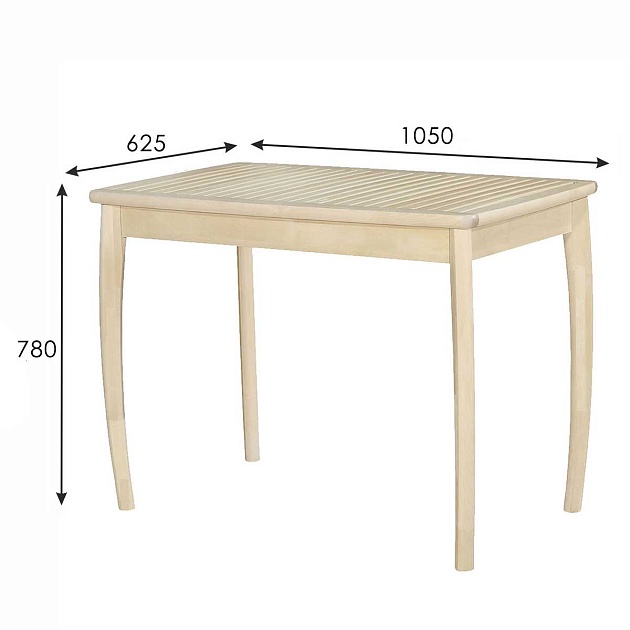 Кухонный стол Мебелик Массив 008472 изображение 3 Кухонный стол Мебелик Массив 008472 Фото № 3