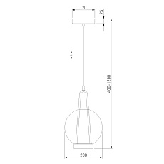 Подвесной светодиодный светильник Eurosvet Frasco 50267/1 LED черный 1