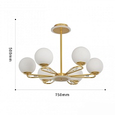 Подвесная люстра Arte Neapolis77138 277138/6 GD 1