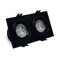 Встраиваемый светильник Datts SLIMSTAR square twins BK
