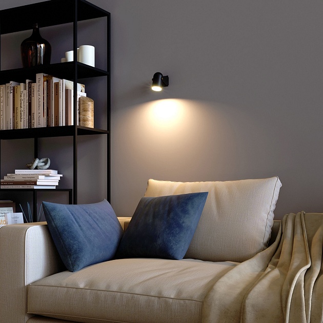 Светодиодный спот Eurosvet Snap 20167/1 черный изображение 3 Светодиодный спот Eurosvet Snap 20167/1 черный Фото № 3