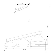 Подвесной светильник TK Lighting 4710 Oslo 1