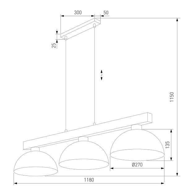 Подвесной светильник TK Lighting 4710 Oslo Фото № 2