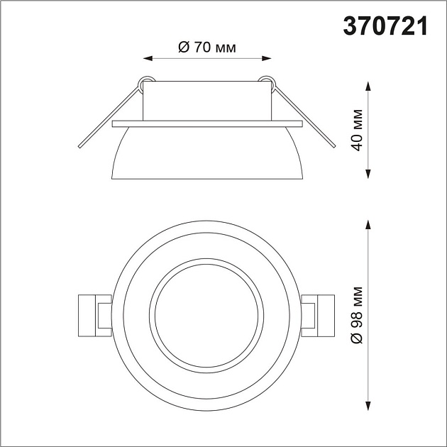 Встраиваемый светильник Novotech Spot Lirio 370721 Фото № 2