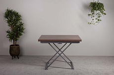 Стол-трансформер Levmar Compact D69/S59 дуб шамони темный/ опоры серебро 7125110717 1