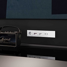 Розетка акустическая встраиваемая Voltum S70 4-местная, (белый глянцевый) VLS060301 2