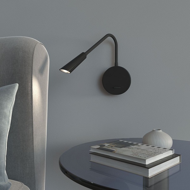 Бра Elektrostandard Stem 40120/LED черный a060540 Фото № 1