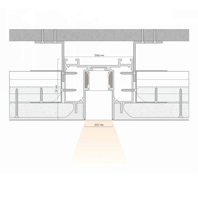 Трековый профиль FerGipps черный МТ 23 УТ000002600 изображение 3 Трековый профиль FerGipps черный МТ 23 УТ000002600 Фото № 3