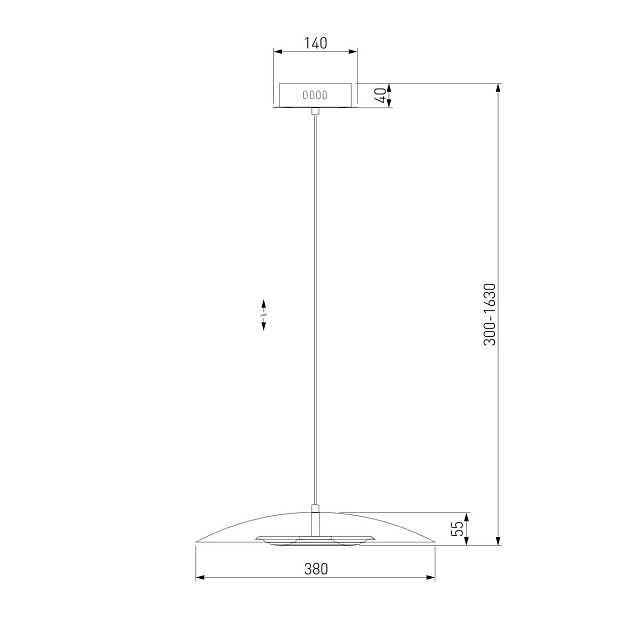 Подвесной светодиодный светильник Eurosvet Kontur 90328/1 черный Фото № 2