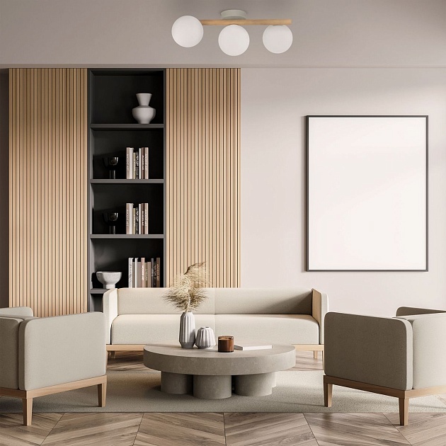 Потолочная люстра TK Lighting 5768 Estera Wood Фото № 3